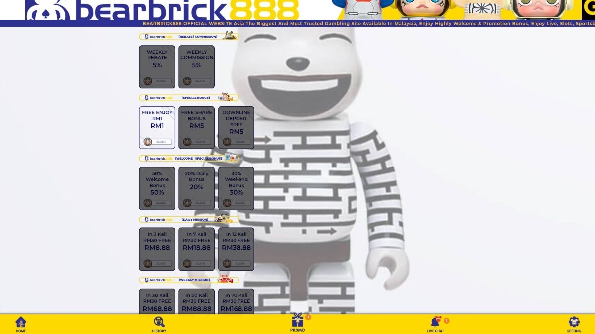 Bearbrick888 - Exclusive Bonuses and Rewards - Bearbrick8888