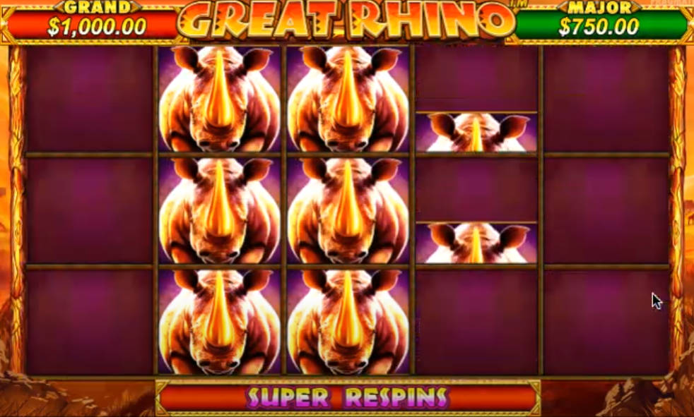 Great Rhino Slot - Super Respins - bearbrick8888