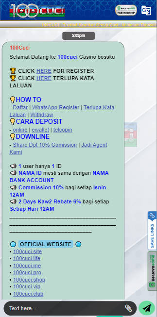 100Cuci - Live Chat - Bearbrick8888