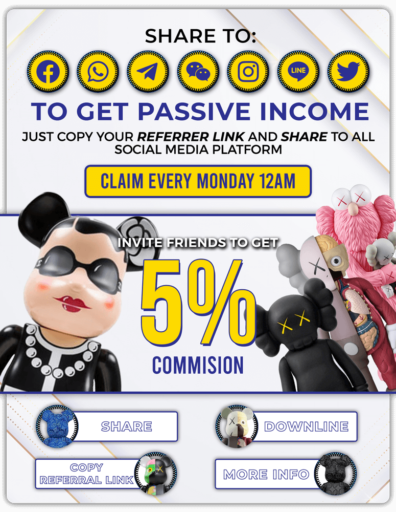 Bearbrick888 - Passive Income Poster